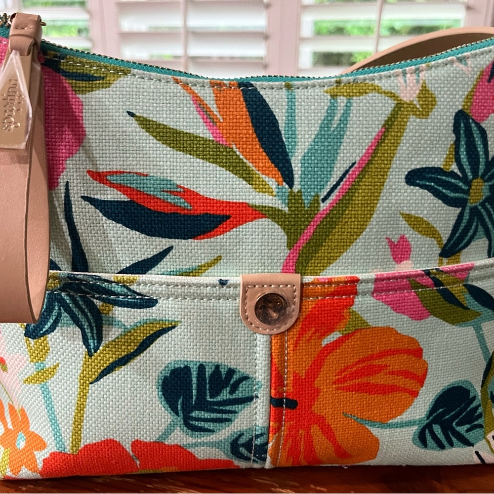 Spartina 449 Tropical print Canvas purse
